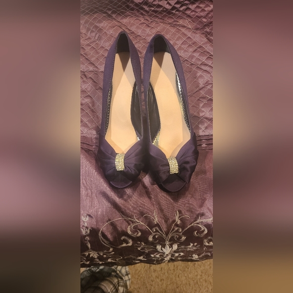 Michaelangelo Diana rhinestone high heel size 8.5 - Picture 1 of 3